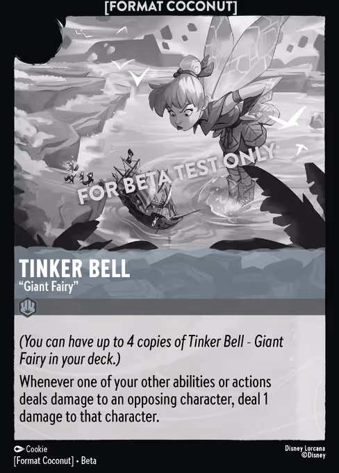 Format Coconut card: Tinker Bell - Giant Fairy (Steel)
