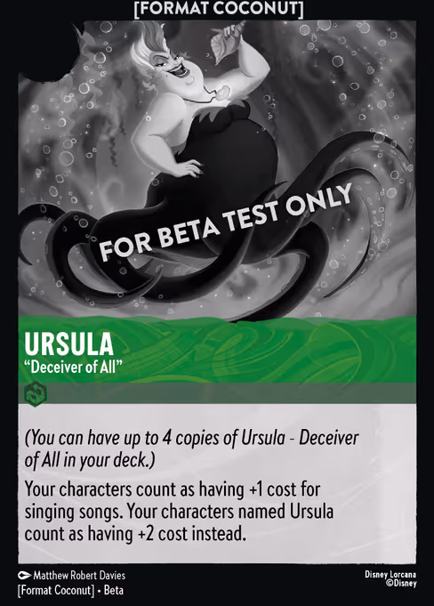 Format Coconut card: Ursula - Deceiver of All (Emerald)