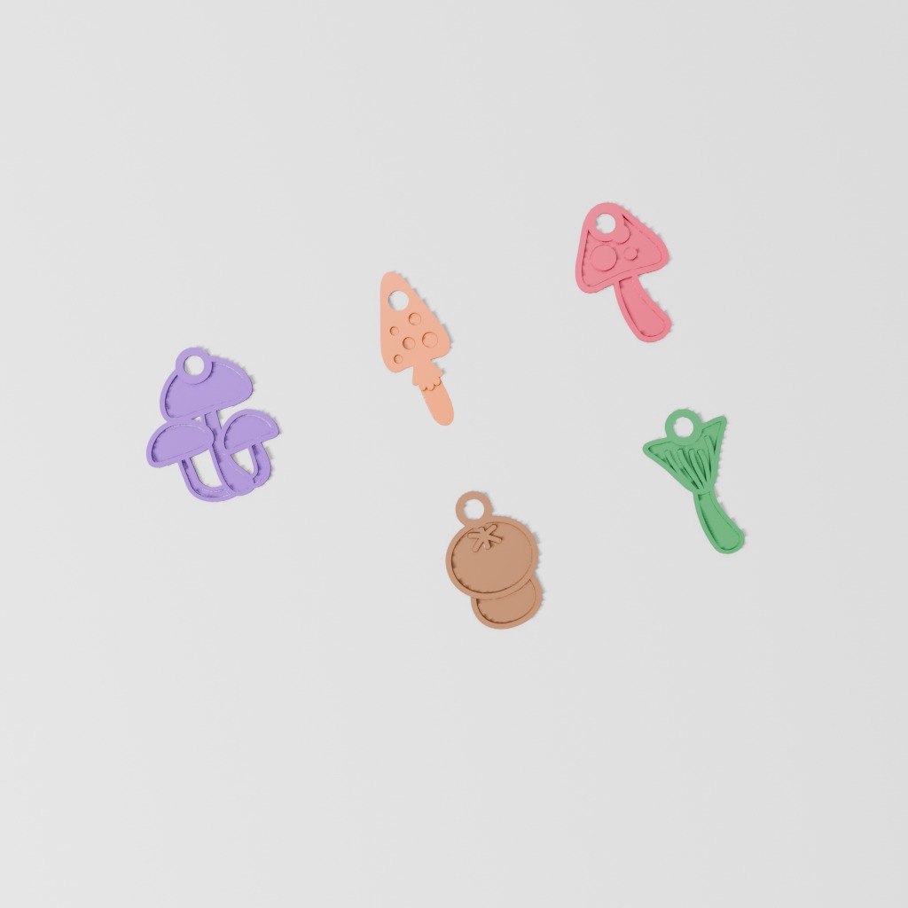 Mushroom Charm 5-Pack