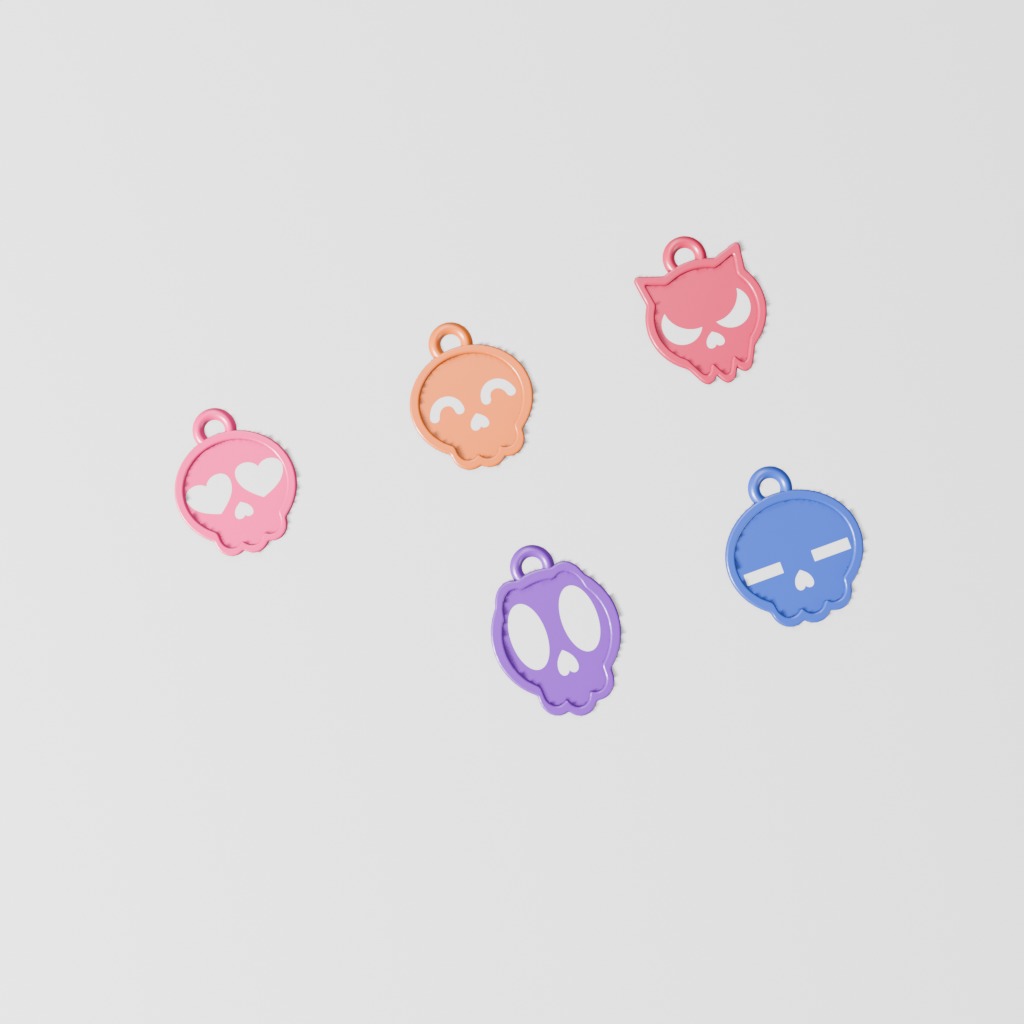Skull Charm 5-Pack