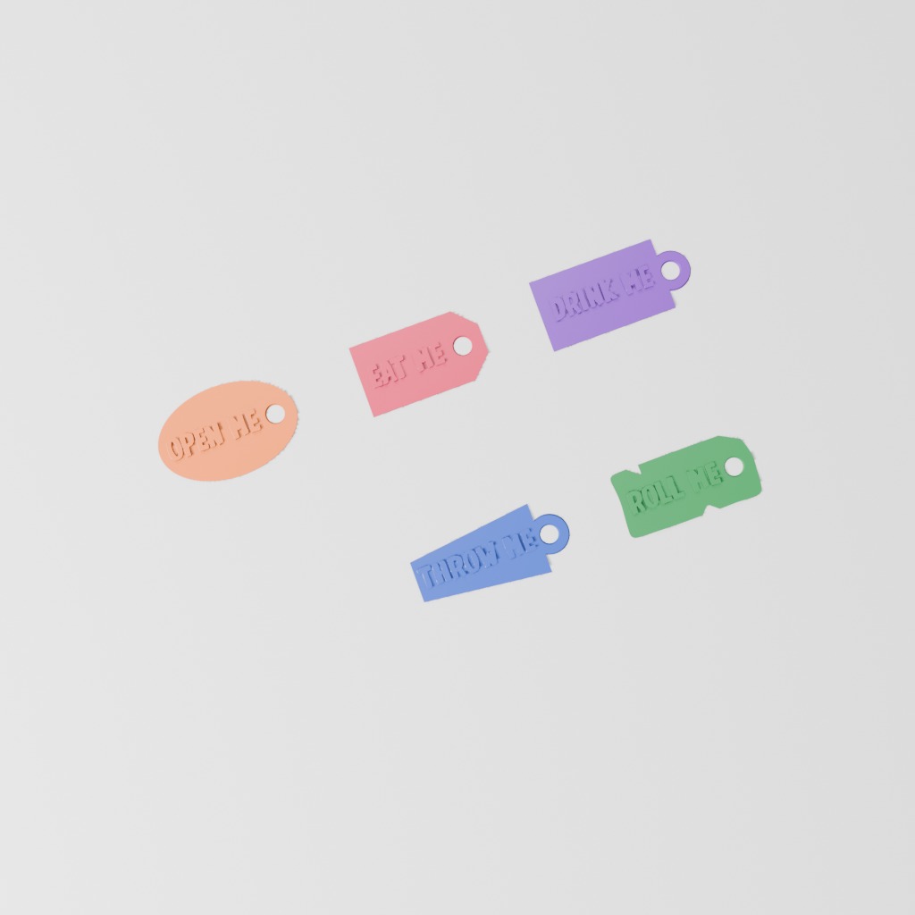 Text Charm 5-Pack
