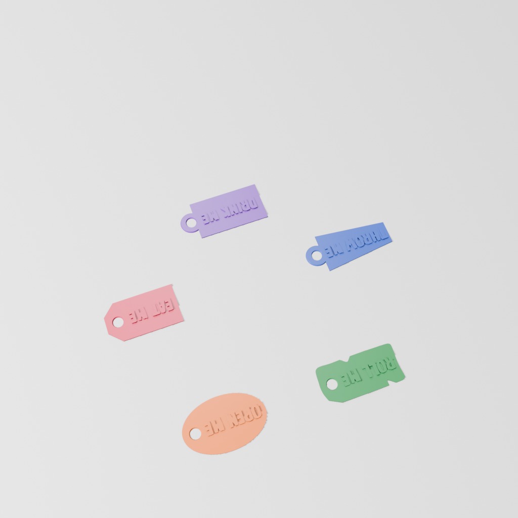 Text Charm 5-Pack
