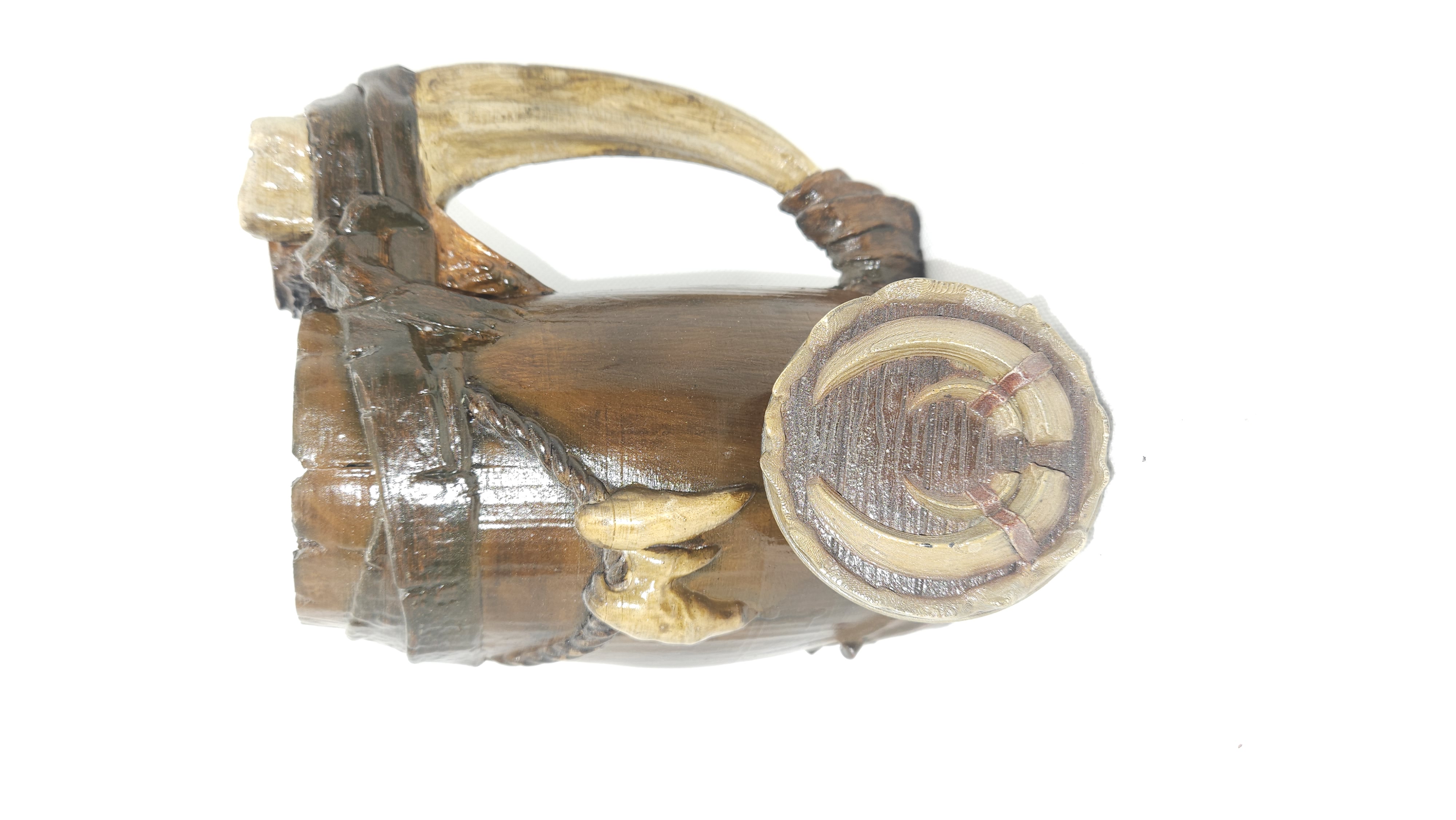 Ranger Tree Stump Mug — tree ring base detail