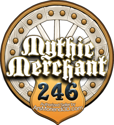 Certified Mythic Merchant — authorized printer of Ars Moriendi designs