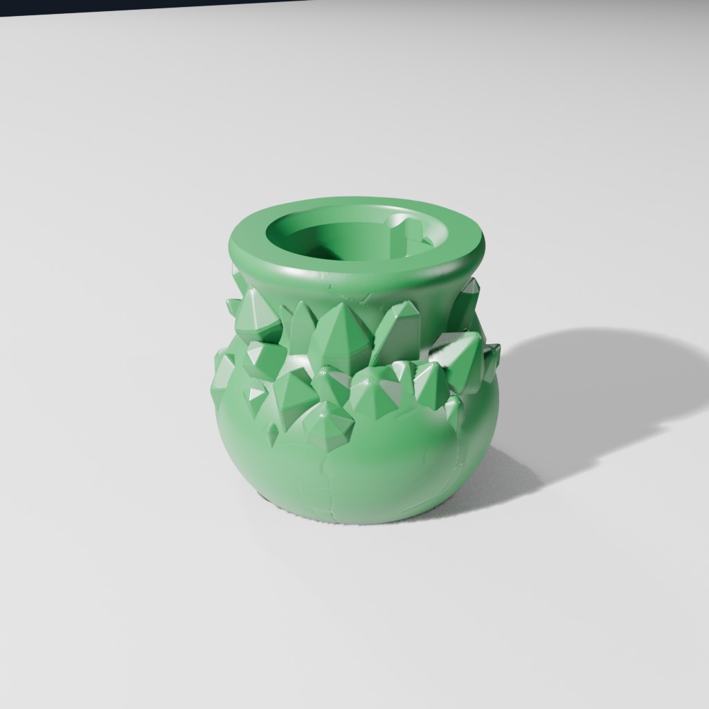 Overgrown Crystal Bottle (A)