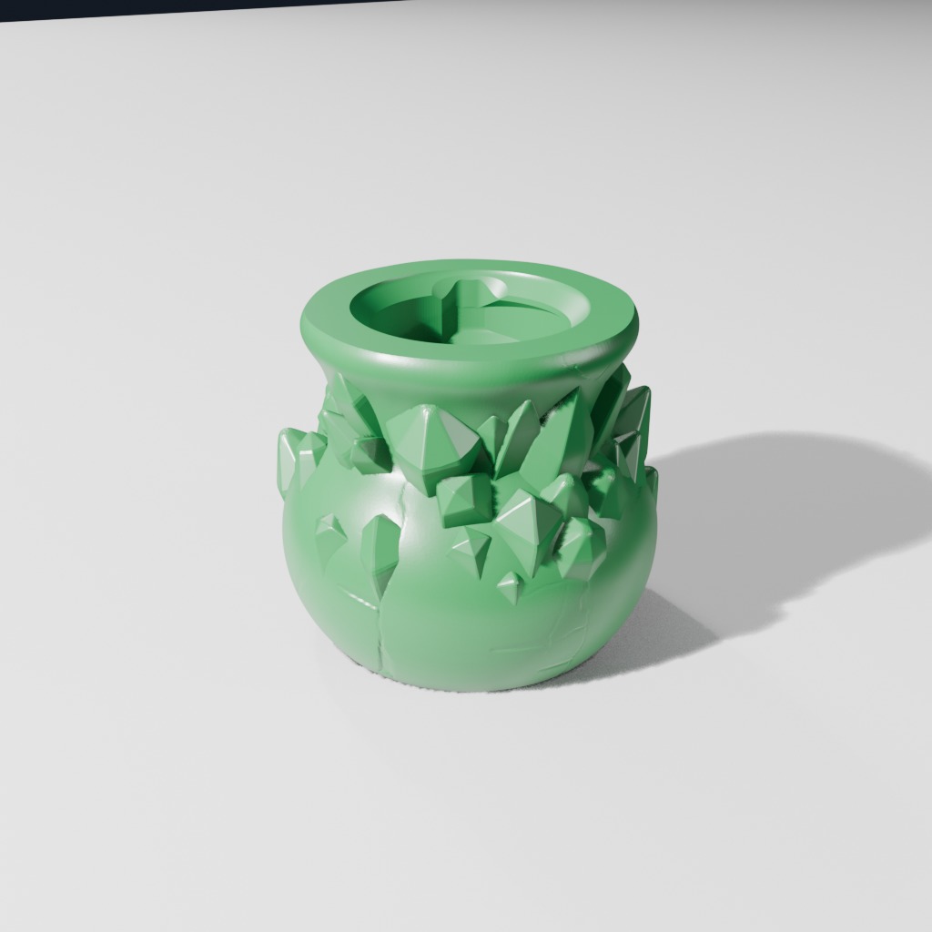 Overgrown Crystal Bottle (A)