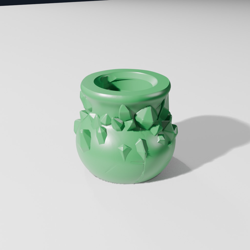 Overgrown Crystal Bottle (A)