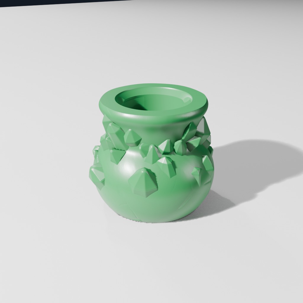 Overgrown Crystal Bottle (A)