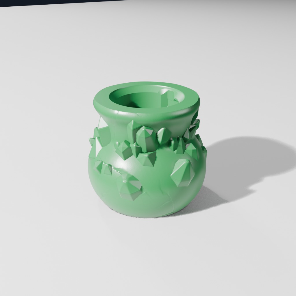 Overgrown Crystal Bottle (A)