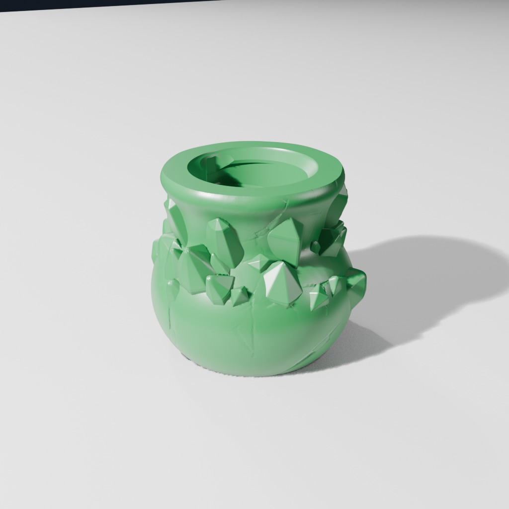 Overgrown Crystal Bottle (A)