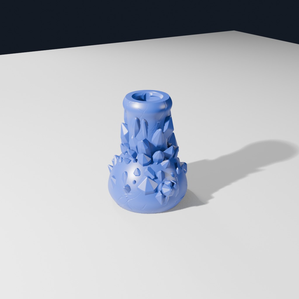 Overgrown Crystal Bottle (B)