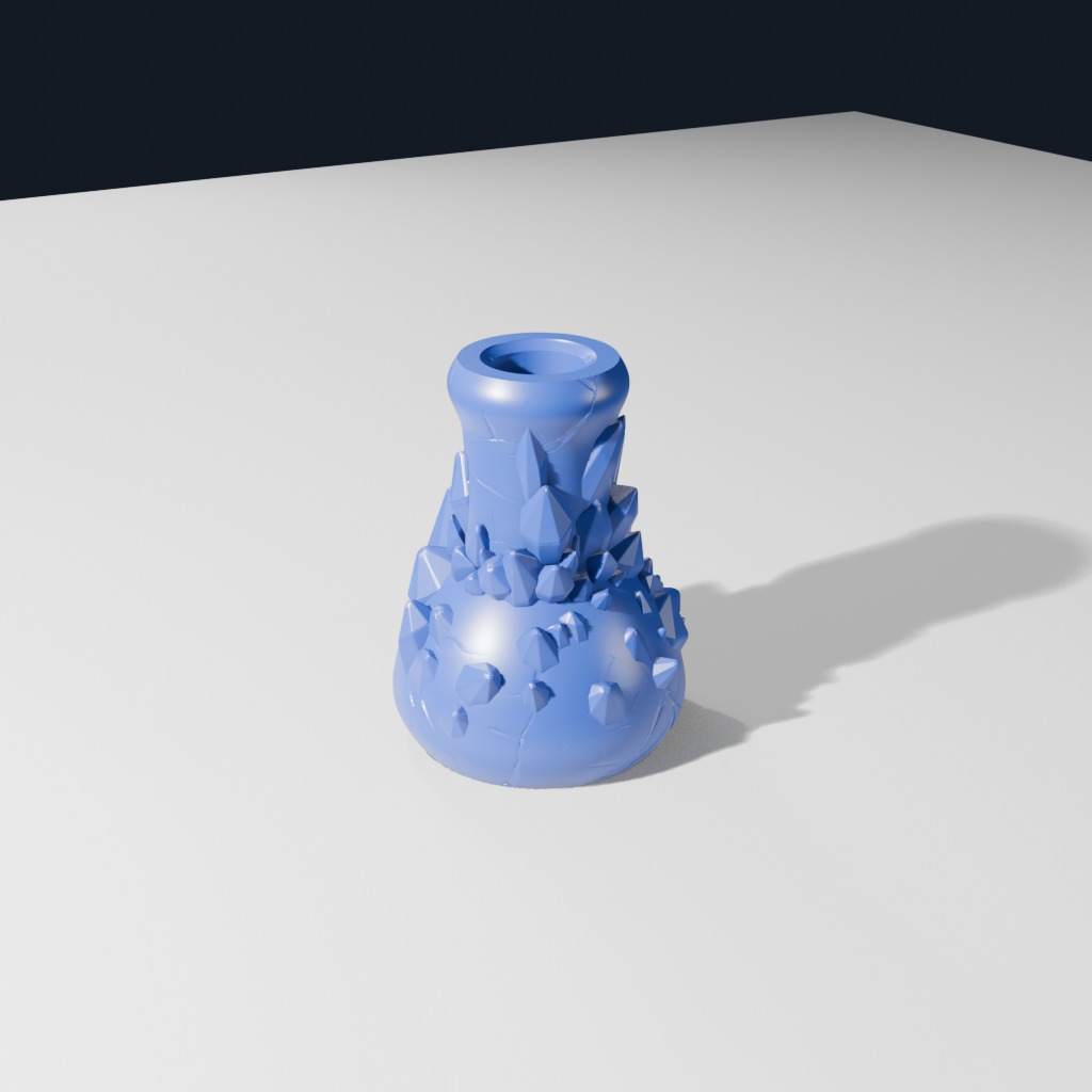 Overgrown Crystal Bottle (B)
