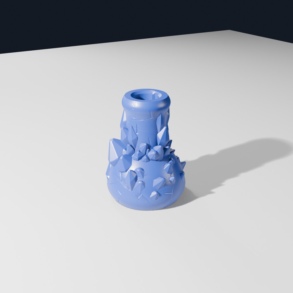 Overgrown Crystal Bottle (B)