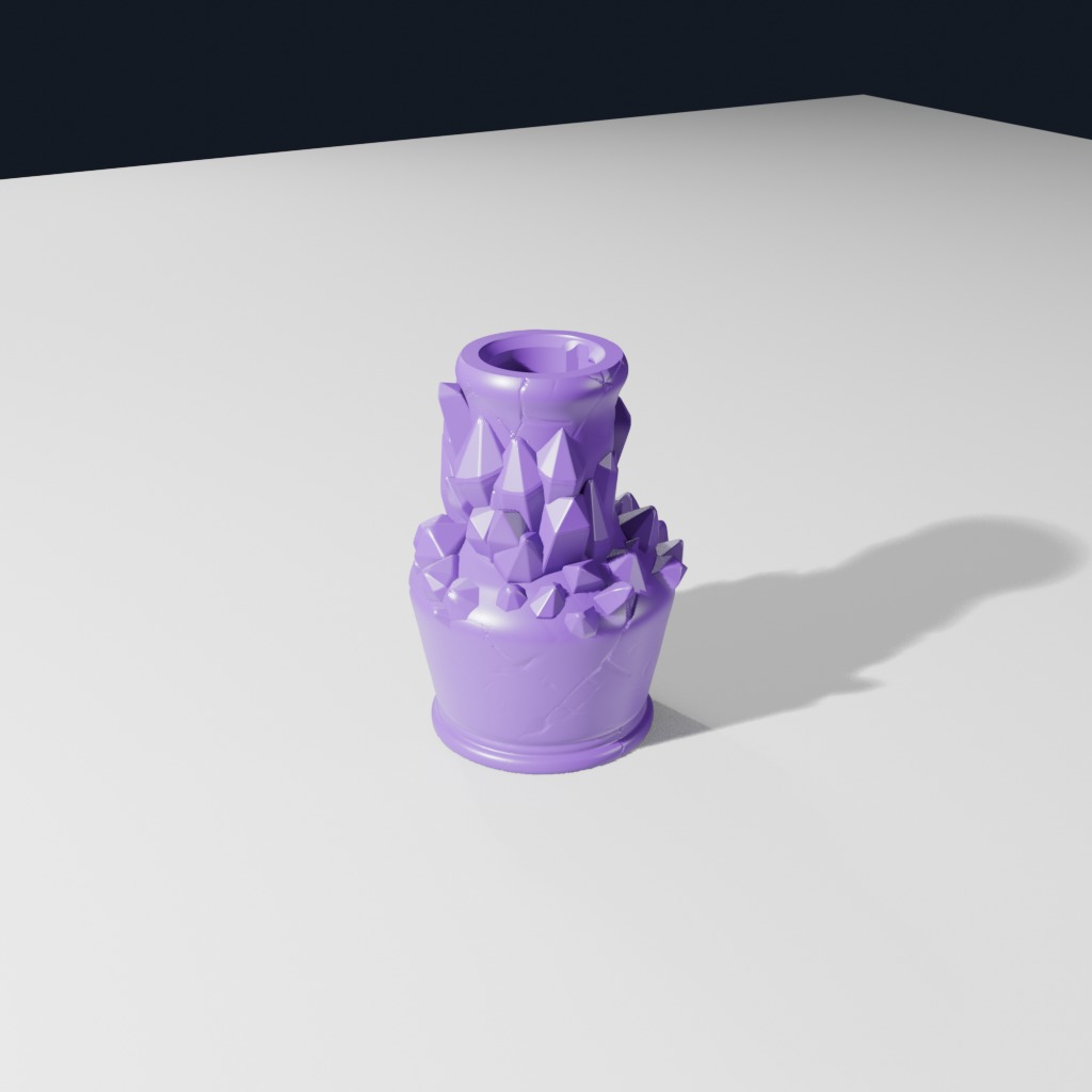 Overgrown Crystal Bottle (C)