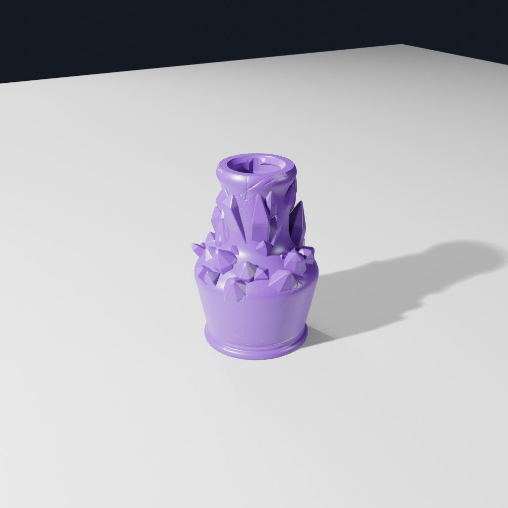 Overgrown Crystal Bottle (C)