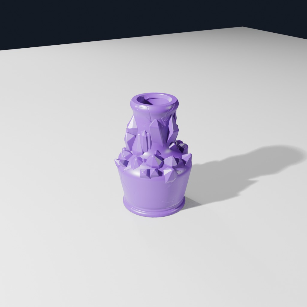 Overgrown Crystal Bottle (C)