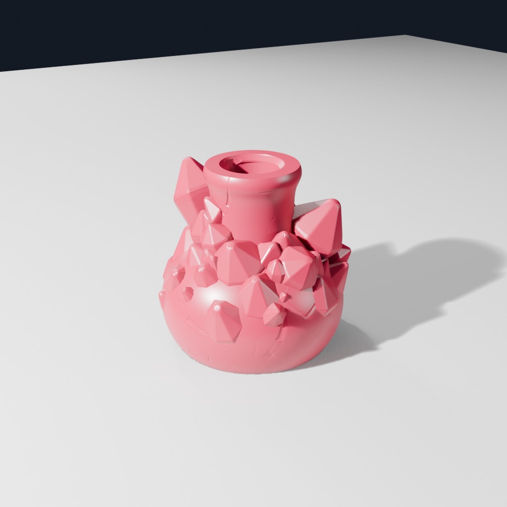 Overgrown Crystal Bottle (D)
