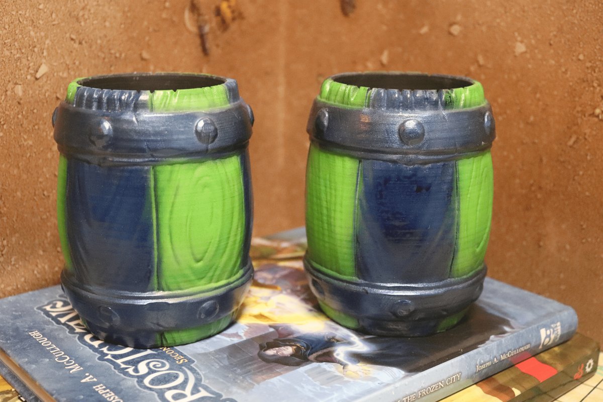 Barrel Can Holder Set (Pair)