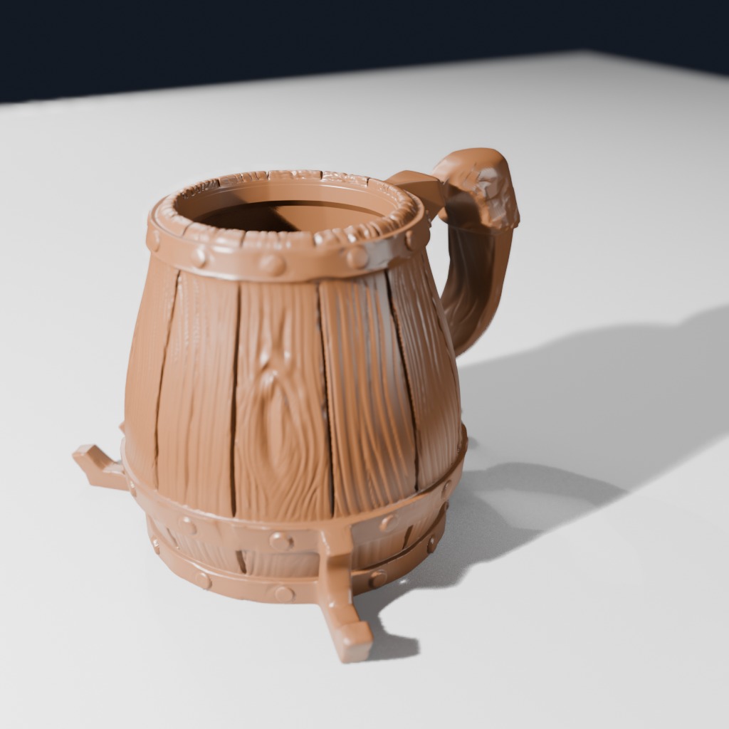 Tavern Mug #1 — With Feet