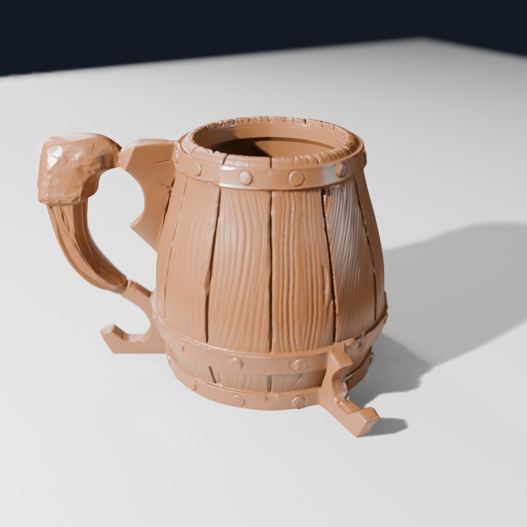 Tavern Mug #1 — With Feet