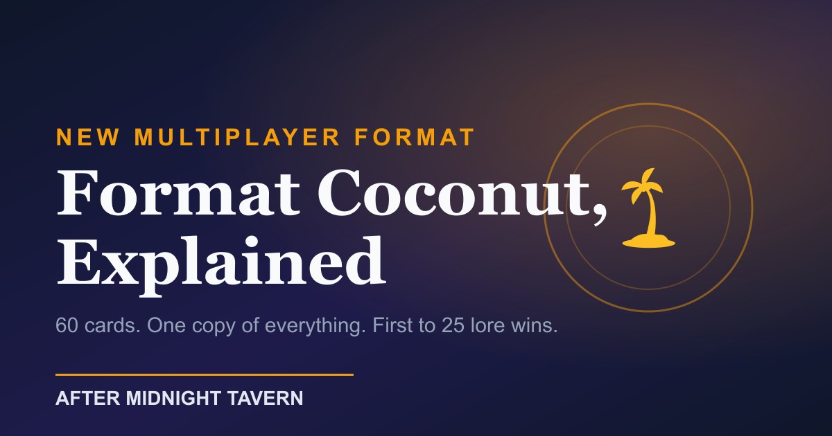 How to Build a Format Coconut Deck